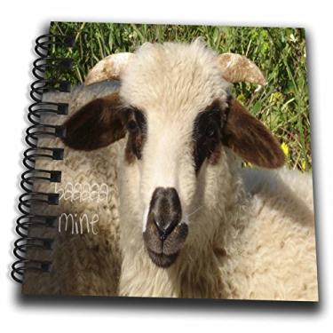 Imagem de 3dRose Baa Mine-Animal, Ovelha, Divertido, Amor, Dia dos Namorados, Minibloco de notas fofo, 10 x 10 cm (db_46998_3)