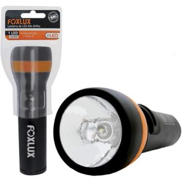 Imagem de Lanterna de Led Abs 1 Led 2 Pilhas D - Alto Brilho Foxlux