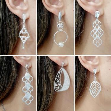 Imagem de Semi Joias Folheadas A Prata No Atacado Kit 25 Peças Revenda -  Jady J