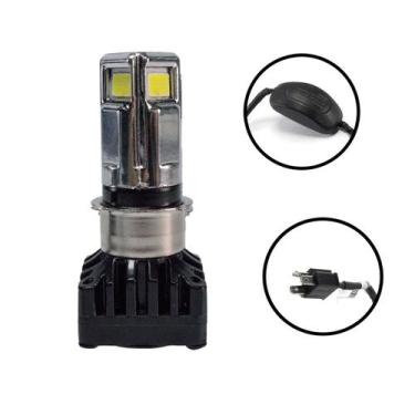 Imagem de Super Led Moto Fan Cg 125 6000k 20w H4 4000lm Tipo Xenon 3d - Fx Autom