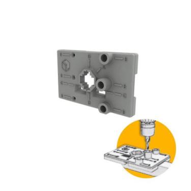 Imagem de Gabarito Para Furação Para O Perfil Link Rometal, 11540, Polímero, Cin