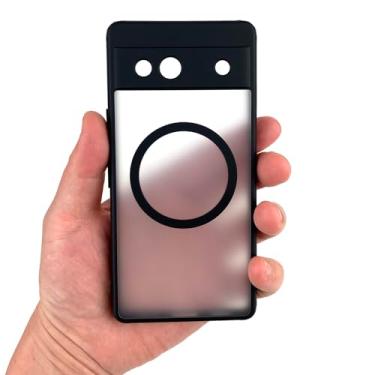 Imagem de Danbey Capa para Google Pixel 7a, Magnético Forte Premium Compatível com MagSafe Carregamento Rápido Sem Fio, Proteção contra Quedas Resistente à Prova de Choque, Capa Fina Fosca 162 - Preto +