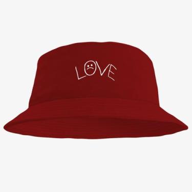 Imagem de Chapéu Bucket Hat Estampado Love - MP Moda Masculina, Único, Vermelho
