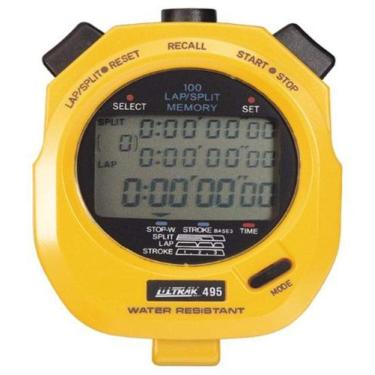 Imagem de Cronômetro Ultrak 100 com 100 Voltas - Amarelo