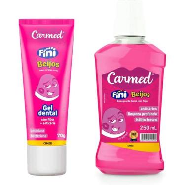 Imagem de Kit Gel Dental + Enxaguante Carmed Fini Beijos - Cimed