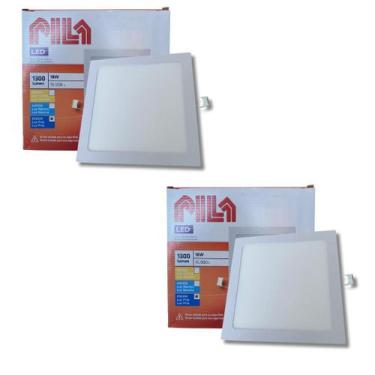 Imagem de 2 Luminárias Painel Led Embutir Philips Pila 18w 6500k