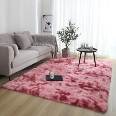 Imagem de KAIJIE Tapete fofo para quarto, sala de estar, tapete moderno super macio de pelúcia felpudo para dormitório, berçário, quarto de crianças, decoração de casa 100 x 200 cm