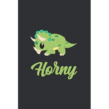 Imagem de Horny Dinosaur Triceratops: Journal, Notebook, Triceratops Gift, Triceratops Blank Lined Journal, Triceratops Book WIth Matte Finish