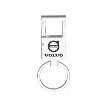 Imagem de Chaveiro Para Volvo Metal Espelhado Mosquetão  - E - LUALKI STORE LASE