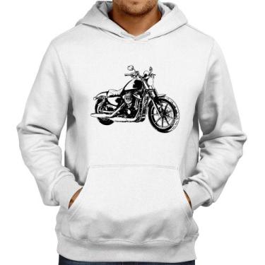 Imagem de Moletom Moto Sportster XL 883 Iron Art - Foca na Moda, Branco, P