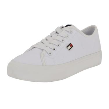 Imagem de Tommy Hilfiger Tênis feminino Aressa, Branco 140, 39