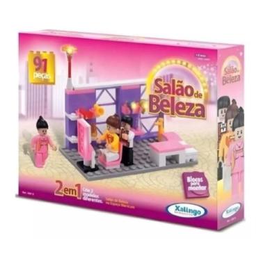 Imagem de Blocos de Encaixe Salão de Beleza - 91 Peças - XALINGO