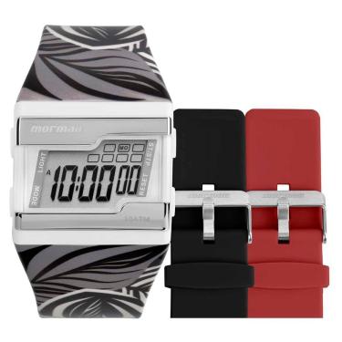 Imagem de Relógio MORMAII KIT troca pulseira unissex estampado FZNB/8P