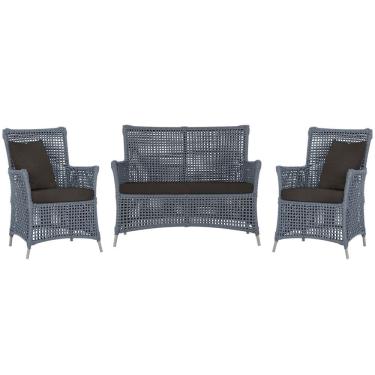 Imagem de  Jogo Sofá e 2 Poltronas de Área Igapó Alumínio