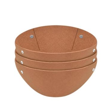 Imagem de WeiLaiKeQi 3pcs Felas revestimentos de cesta de plantador de substituição redonda de cesta de cesta de vegetais forro de panela para vegeta, 14inch