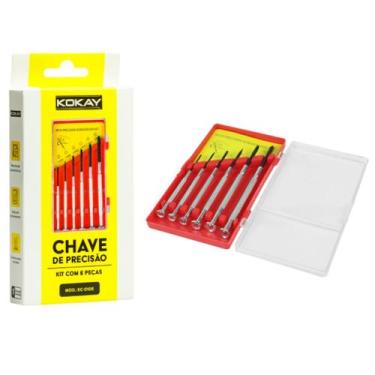 Imagem de Jogo Mini Chave De Fenda E Fenda Cruzada - Precisão 6 Peças - JN ECOME