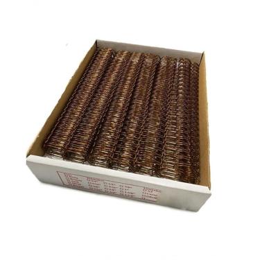 Imagem de Wire-o De Encadernação Bronze Passo: 3x1 A4 Diâm: 1-2" Utilização: 100 Folhas Cx: 100un