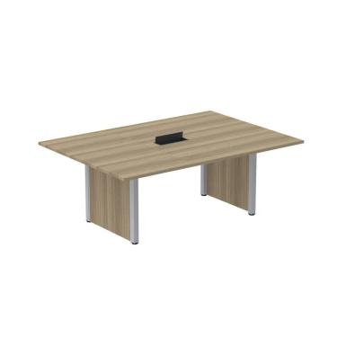 Imagem de Mesa De Reunião 2000x1400 Mrcpb2014pp Noce Naturalle-cinza