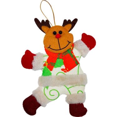 Imagem de Kit 6 Decoração árvore De Natal Rena Noel Urso Natalino 19cm