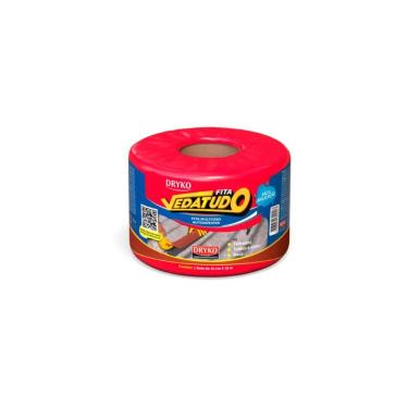 Imagem de Fita Vedatudo Alumínio Terracota Multiuso Autoadesiva - Dryko 10cm X 10m