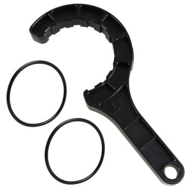 Imagem de RUHUALIFE Chave de ferramentas de piscina com clorador de água salgada atualizada, chave de célula de sal de piscina com 2 anéis de vedação compatíveis com Hayward GLX-Cell 5 cm Union 16 pads