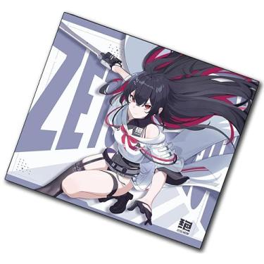 Imagem de ZETSUMEOW REN Yaiba XL Anime Gaming Mouse Pad, Base antiderrapante SlimFlex XSOFT feita no Japão, superfície de controle, 490 × 420 × 4 mm, bordas costuradas. (Branco)