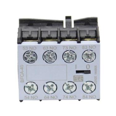 Imagem de Bloco de Contato Auxiliar AZ Para Mini Contator CWCA0 Frontal 4NA BFCA