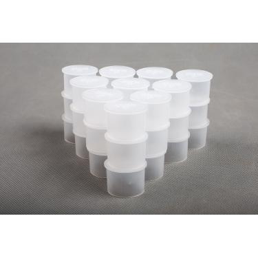 Imagem de SummitLink 30 tampas de chão para pátio com cobertura de buraco para cerca de piscina branco transparente