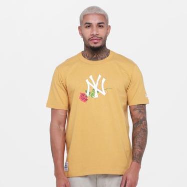 Imagem de Camiseta New Era Valentines Day Neyyan Masculina, Marrom claro, M