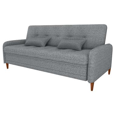 Imagem de Sofa Cama 2 Lugares 206 cm Donna Linho Vancouver E487 Cinza Milani Store