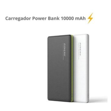Imagem de Carregador Power Bank 10000 mAh Com Cabo V8 Compatível Com Think LG K1