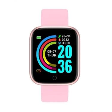 Imagem de Relogio Inteligente Smartwatch D20 Rose + Fone Bluetooth