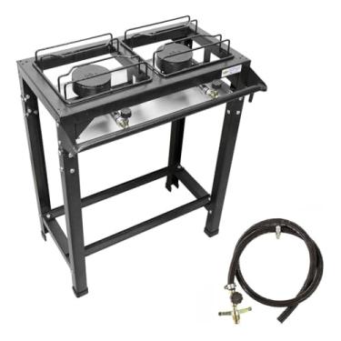 Imagem de Fogão 2 Bocas Ferro Fundido Industrial De Alta Pressão Roa