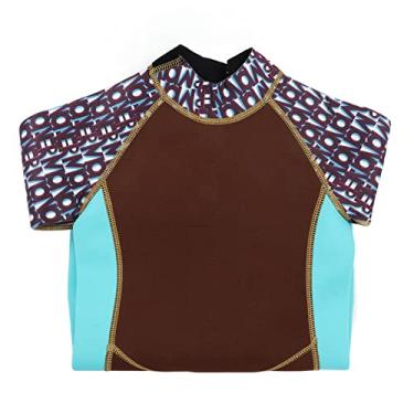 Imagem de Crianças Wetsuit 2.5mm Neoprene Manga Longa Fullsuit Voltar Cordão Quente Mantendo Elástico Mergulho Ternos Térmicos (Tamanho 6)