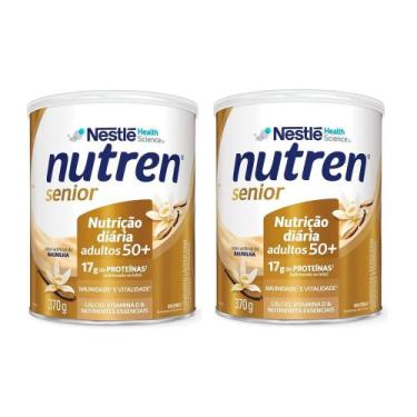 Imagem de Kit 2 Suplemento Alimentar Nutren Senior Baunilha 370g Cada