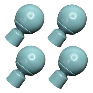 Imagem de Extremidades de varão de cortina finial 28 mm material plástico haste romana cabeça esférica decorativa
