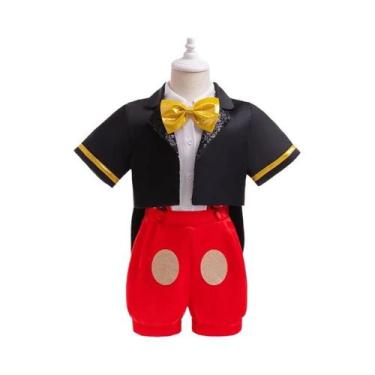 Imagem de Conjunto De Fantasia Mickey Mouse Para Crianças Com 3 Peças, Fantasia 