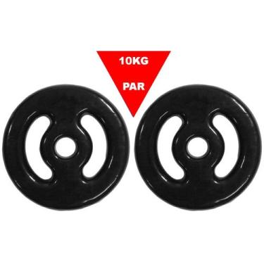 Imagem de Anilha 10 Kg Emborrachada PAR - Equipa Academia