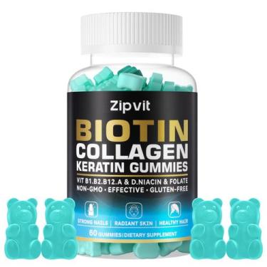Imagem de Suplemento Zipvit Biotina e Colágeno Gummies 60 Gummy Bears