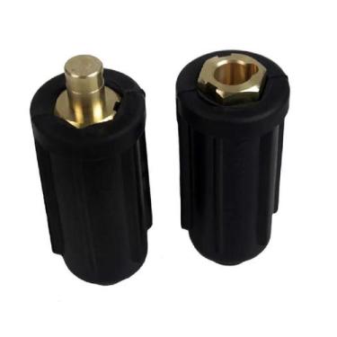 Imagem de Conector Cabo Solda CG500 500A Macho/Fêmea Carbografite