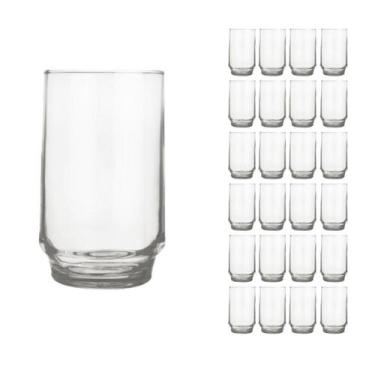 Imagem de Copo Vidro 300ml Lights Suco Agua Glamour Luxo Nadir - 24 Un - NADIR F