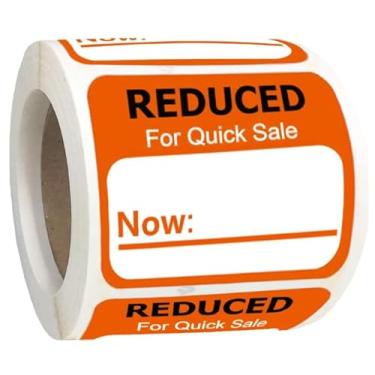 Imagem de Adesivos reduzidos par rápida, adesivos de etiquetas de varejo com preço reduzido para de varejo - 1,8 x 5 cm 500 peças/rolo