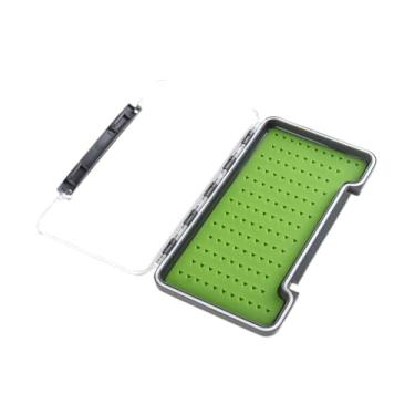 Imagem de Generic Caixa de iscas à prova d'água para pesca com mosca, caixa de iscas à prova d'água com tampa transparente, estojo para equipamentos de pesca, a, L