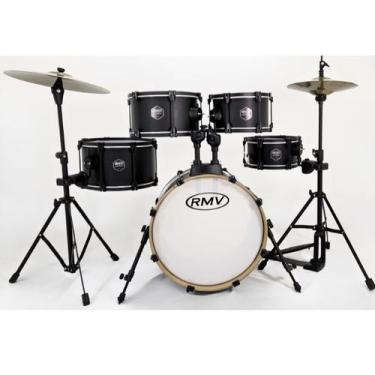 Imagem de Bateria Rmv Smart Aspire Bumbo 18 Com Prato Preta