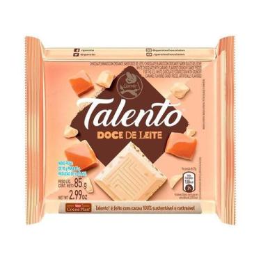 Imagem de Chocolate Garoto Talento Branco com Doce de Leite 85g