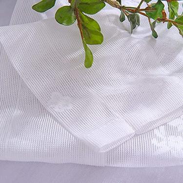 Imagem de QLDFX Cortina curta de cozinha cortina bistrô estilo country voile bordado cortina pull-through cortina cortina cortina transparente curta sala de jantar café decoração de janela 1 peça, 74 * 61 cm