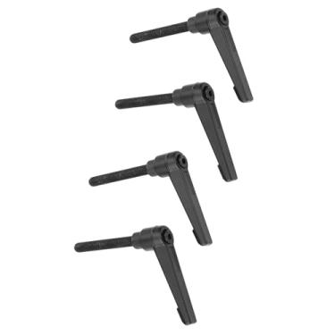 Imagem de ZJchao Gire a Alça de Travamento, Botões de Alavanca de Travamento de Plástico 4 PCS M8 Rosca Macho Braçadeira de Botão Ajustável Com Alça de Fixação Ajustável Botões de Máquina de Metal