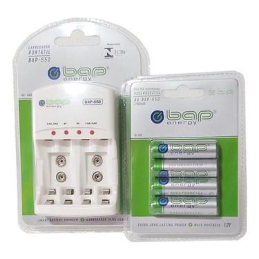 Imagem de Carregador de bateria bap-551 c/4-aa 2700mah