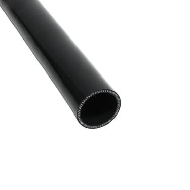 Imagem de I33T Tubo de silicone automotivo, mangueira de silicone de acoplador reto ID 3,25" (83 mm), mangueira universal de refrigeração de radiador de alta temperatura de 3 camadas (1m) (preto)