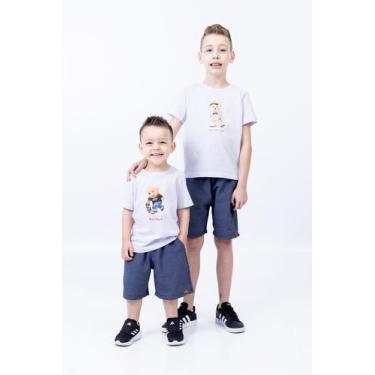 Imagem de Bermuda Jeans Menino 78 Algodão 22 Poliéster 2 Bolsos Etiqueta de Cour